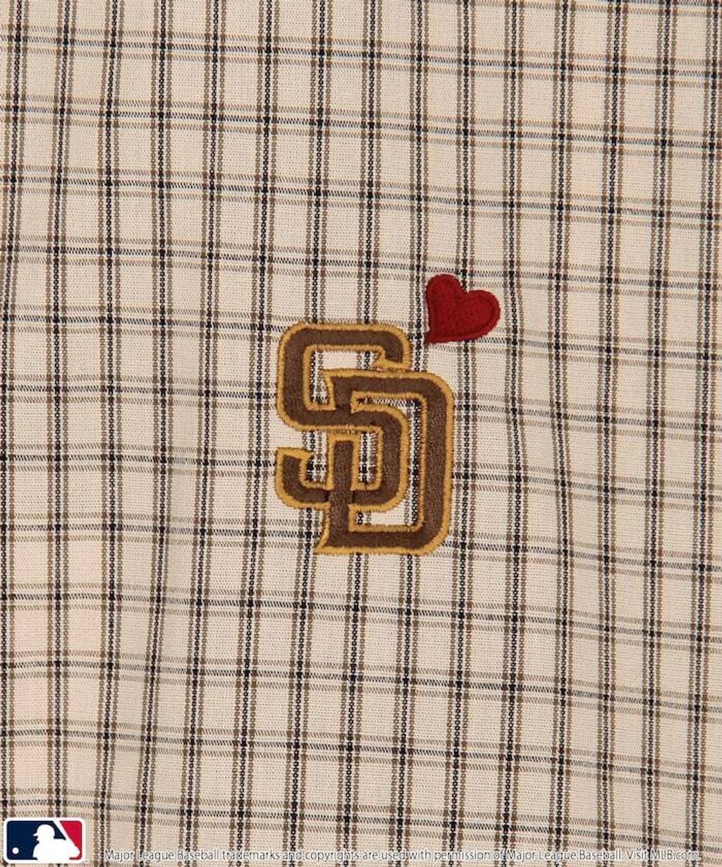 MLB x PUBLUX 刺繡logo寬版短袖襯衫_24