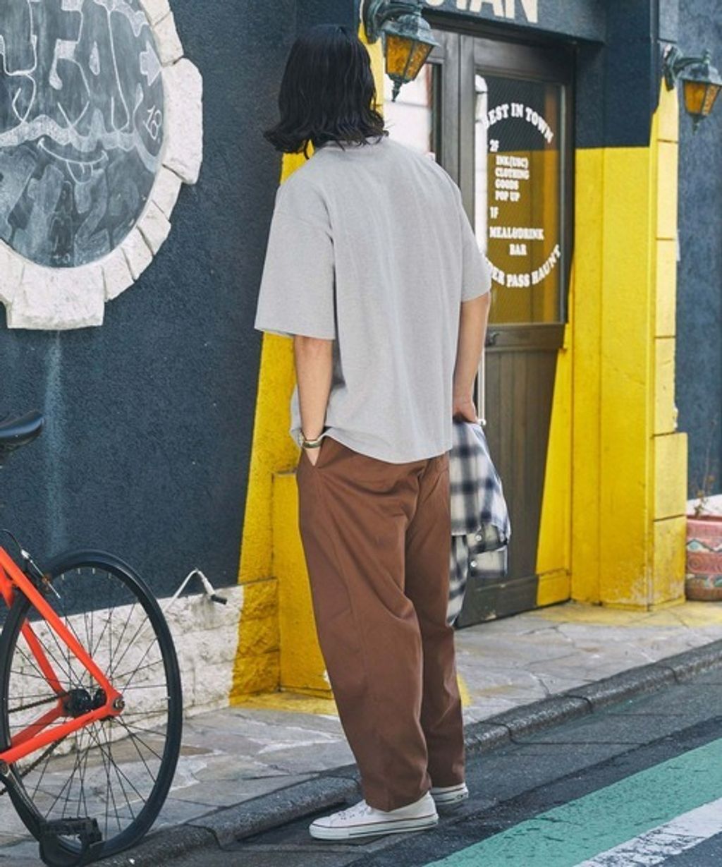 【THE CRAFT CREW PRODUCTS】ヘビーウェイトファンクショナルファブリック ビッグシルエット ヘンリーネックポケット半袖Tシャツ  抗菌・防臭_61