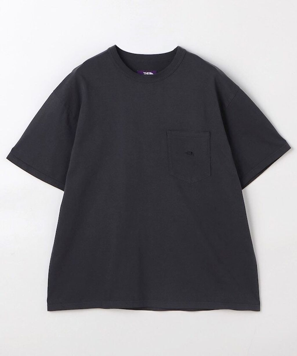 日本限定紫標THE NORTH FACE PURPLE LABEL 8oz 工裝口袋素色短袖上衣_3