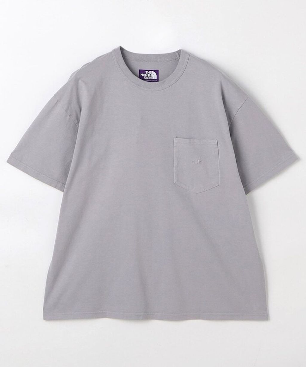 日本限定紫標THE NORTH FACE PURPLE LABEL 8oz 工裝口袋素色短袖上衣_2