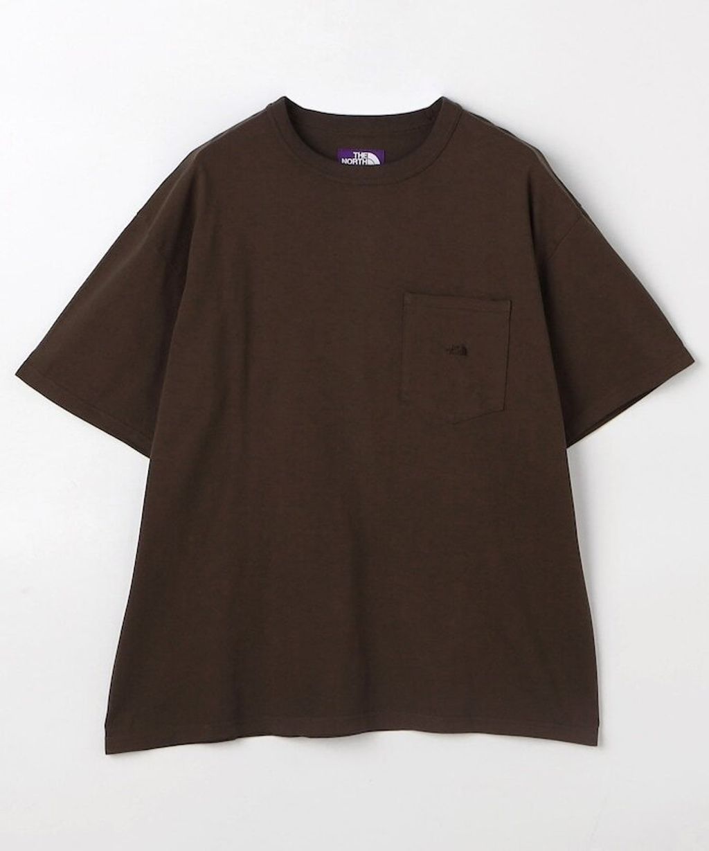 日本限定紫標THE NORTH FACE PURPLE LABEL 8oz 工裝口袋素色短袖上衣_5