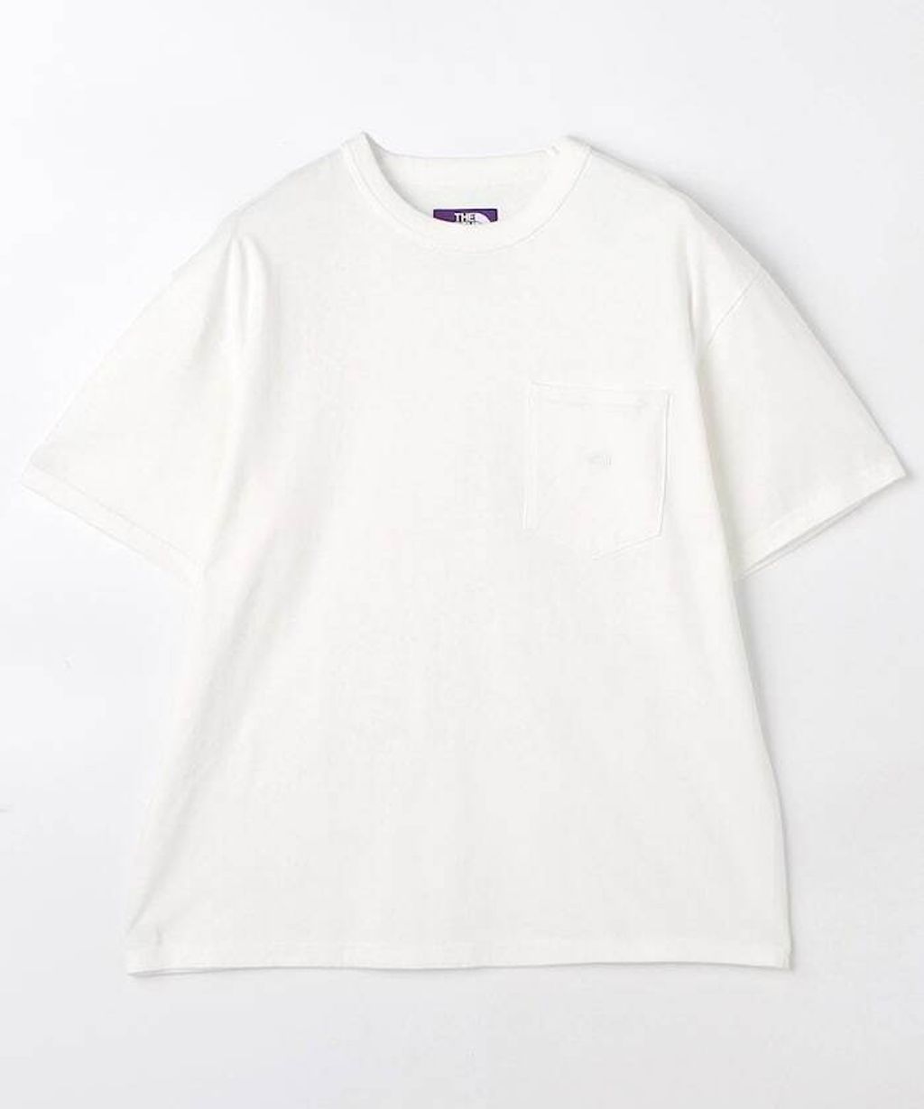 日本限定紫標THE NORTH FACE PURPLE LABEL 8oz 工裝口袋定番素色短袖上衣_1