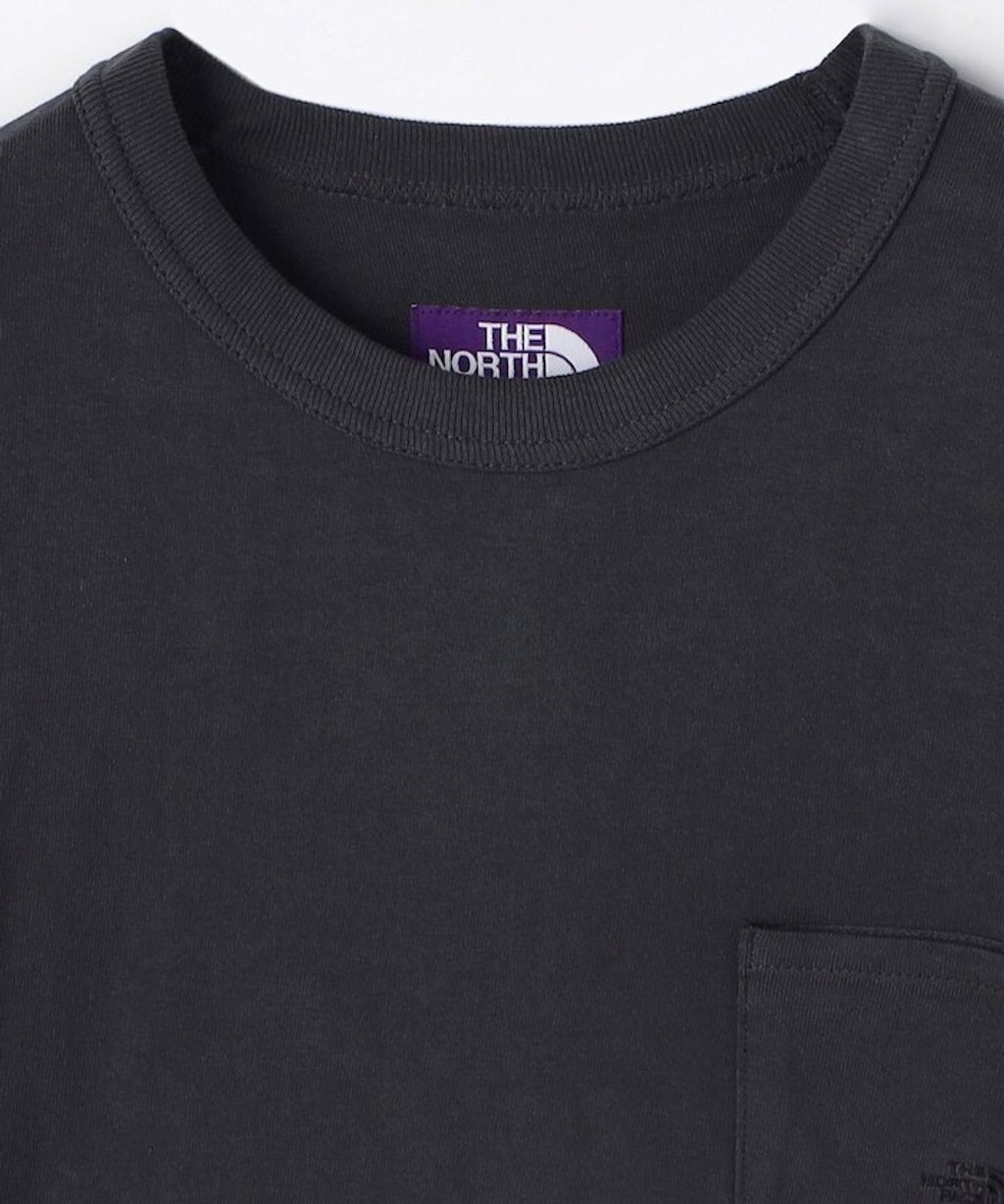 日本限定紫標THE NORTH FACE PURPLE LABEL 8oz 工裝口袋定番素色短袖上衣_5