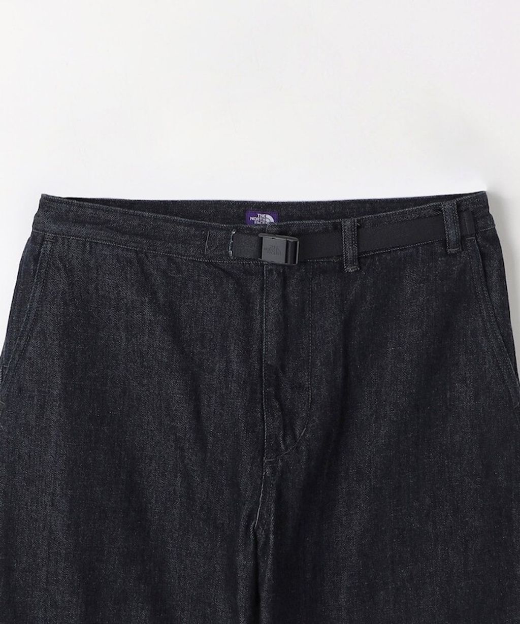 日本限定紫標THE NORTH FACE PURPLE LABEL 寬版錐形丹寧長褲_4