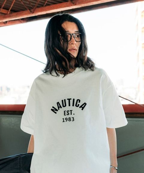 NAUTICA 小logo純棉短袖上衣_1