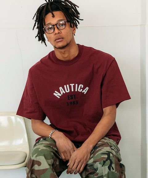 NAUTICA 小logo純棉短袖上衣_5