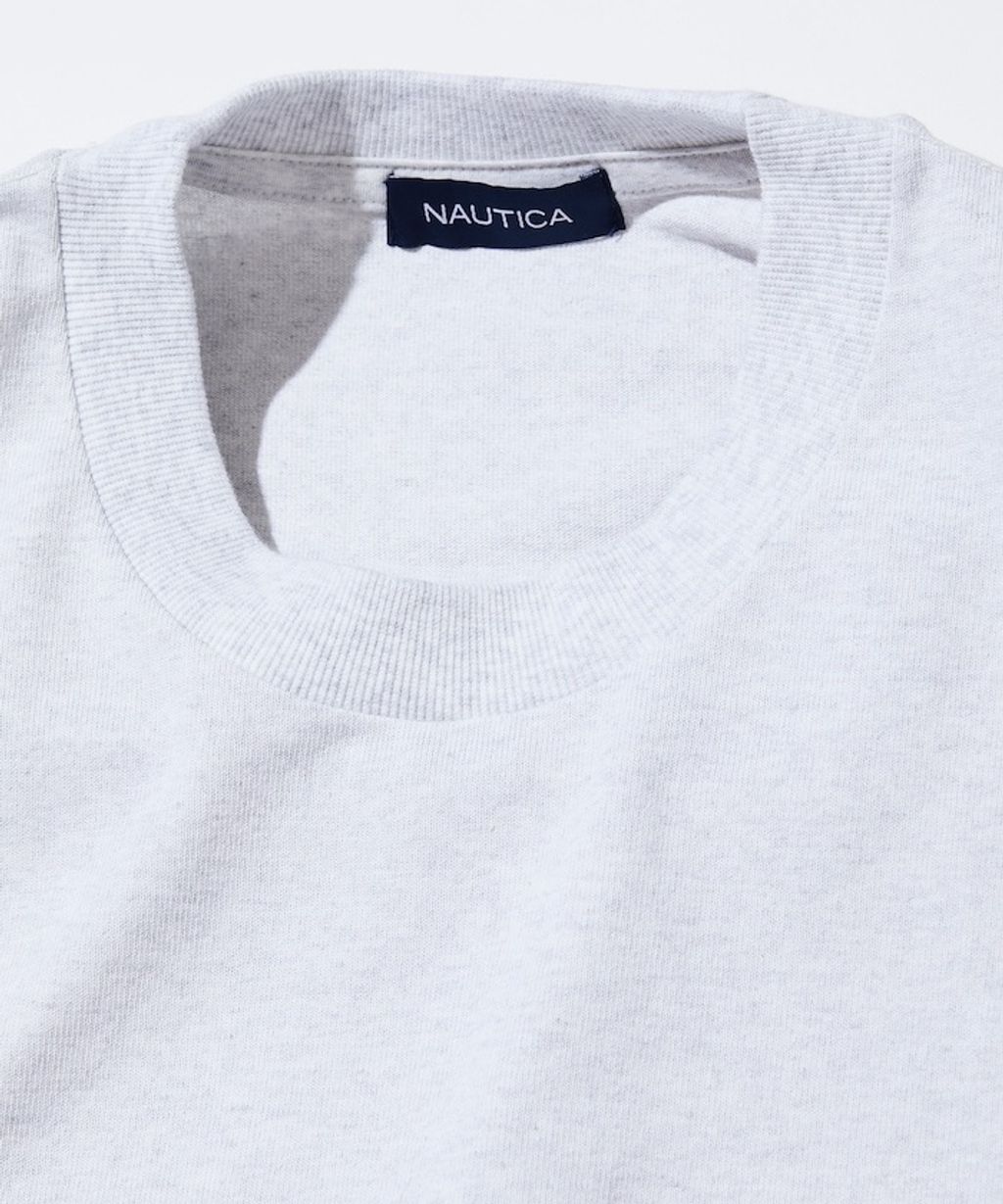 NAUTICA 高磅隱藏logo口袋短袖上衣_6