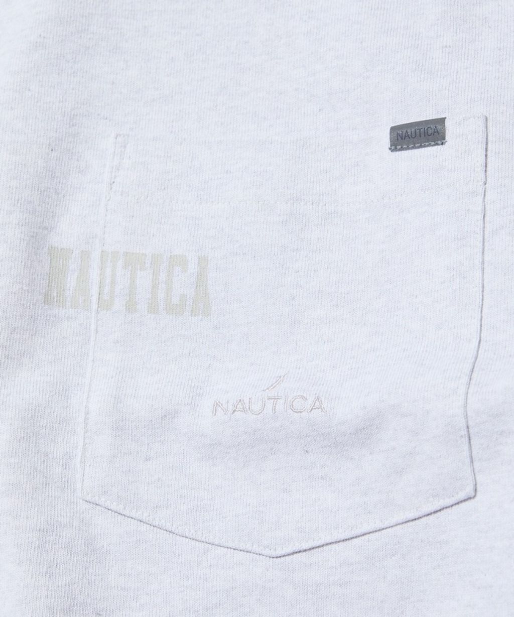 NAUTICA 高磅隱藏logo口袋短袖上衣_7