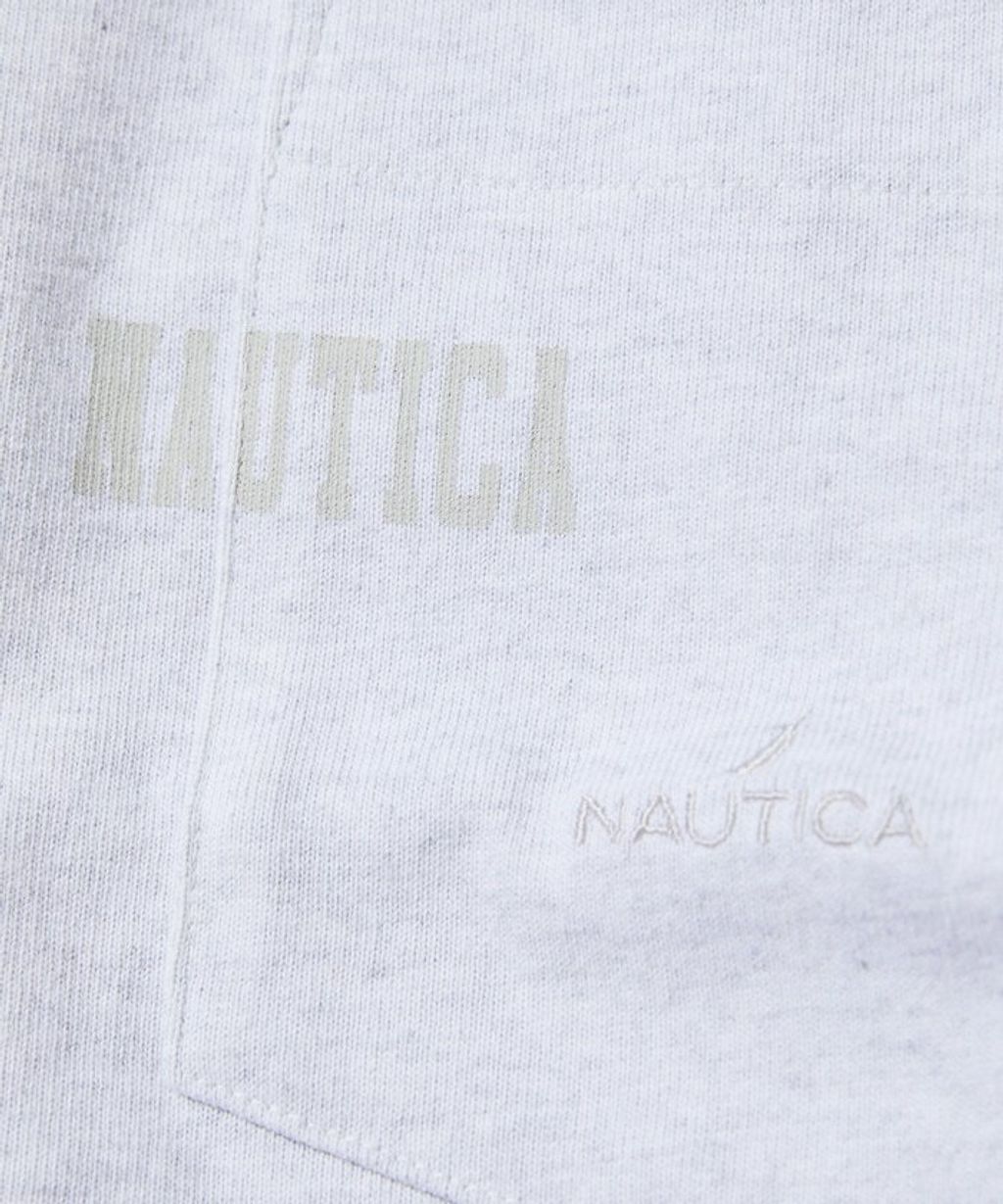 NAUTICA 高磅隱藏logo口袋短袖上衣_8