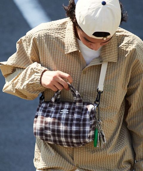 UMBRO × FREAKS STORE 法蘭絨波士頓小包_3
