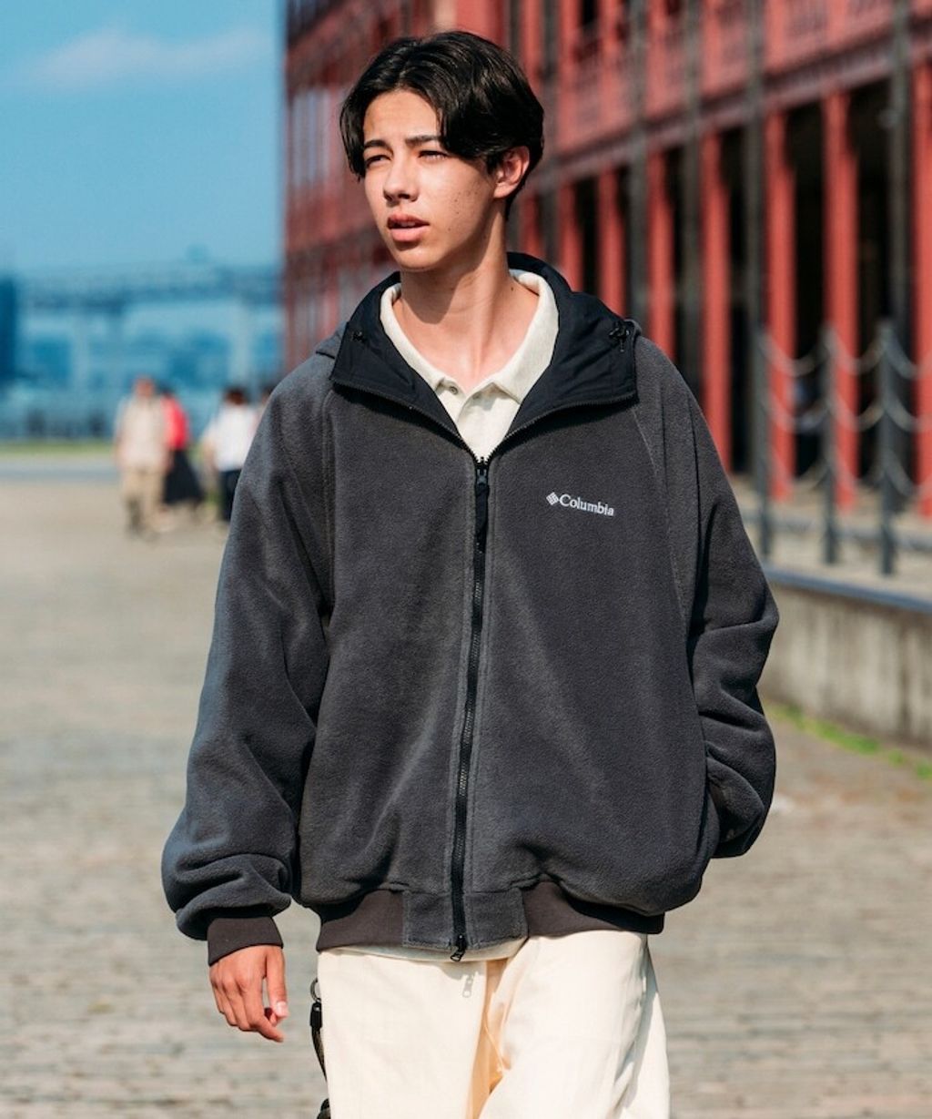 Columbia×FREAKS STORE 雙面兩穿連帽刷毛外套_38
