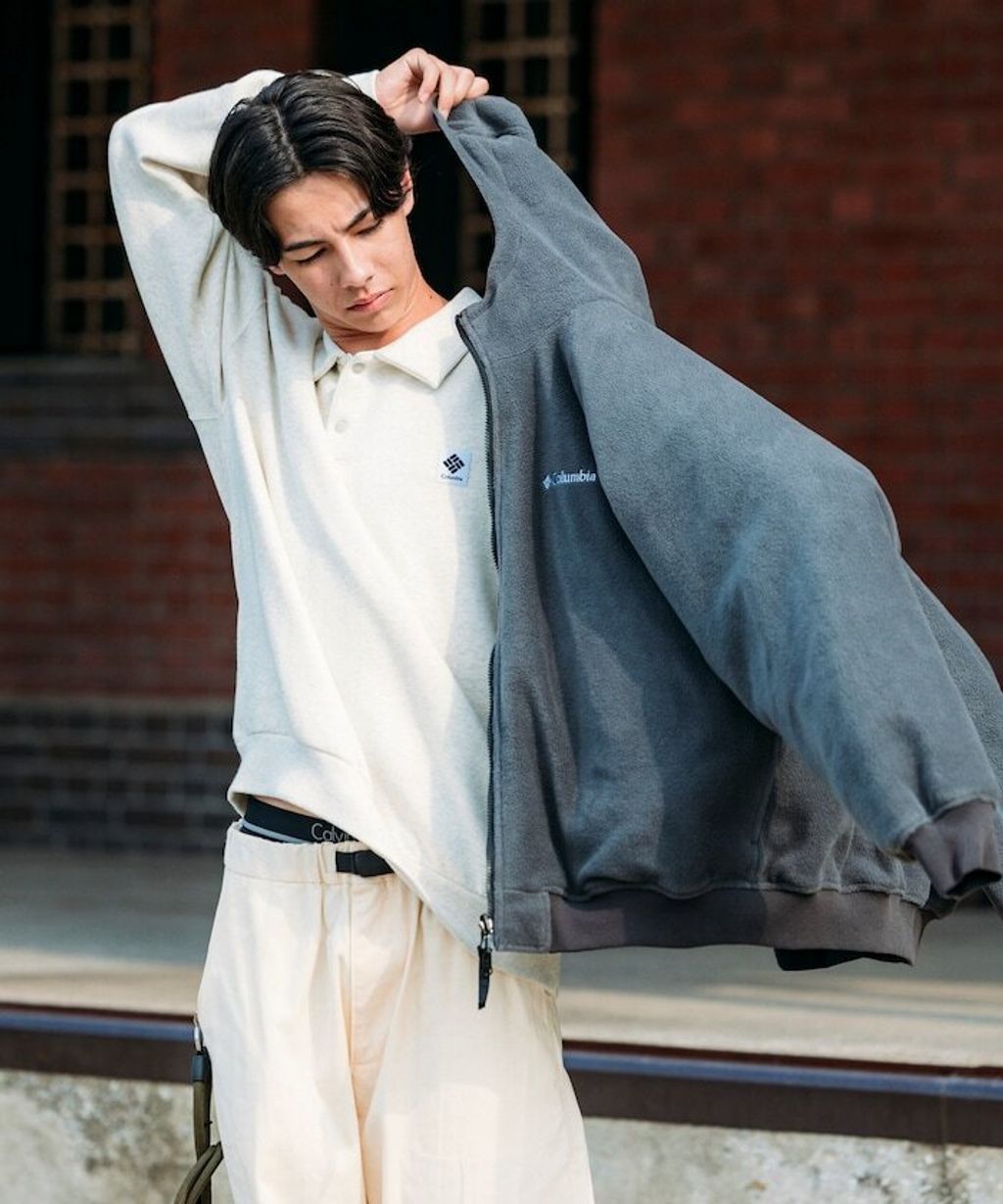 Columbia×FREAKS STORE 雙面兩穿連帽刷毛外套_36