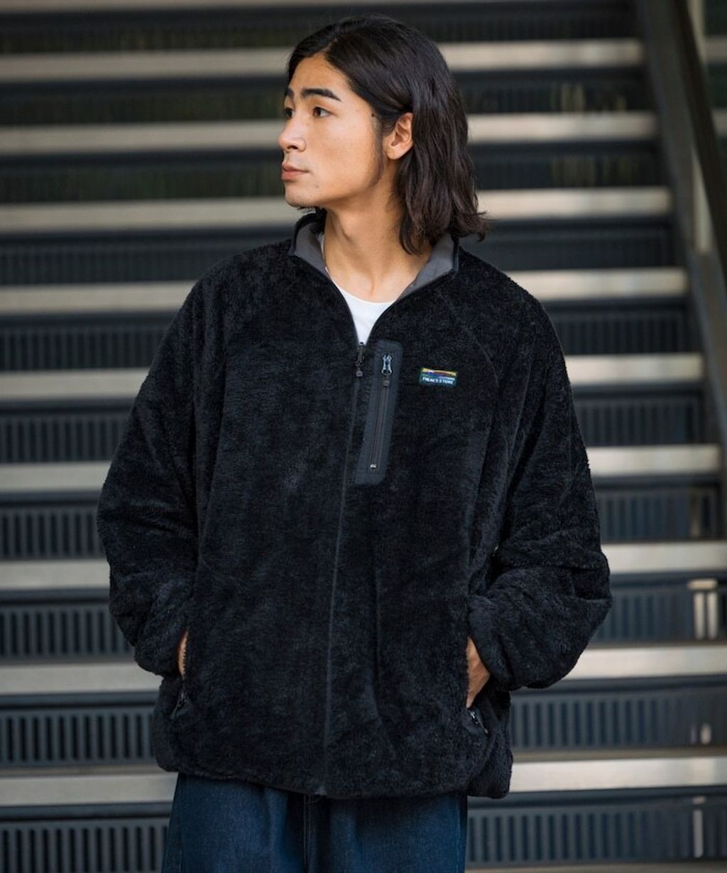 FREAKS STORE 寬版尼龍刷毛雙面兩穿外套_48