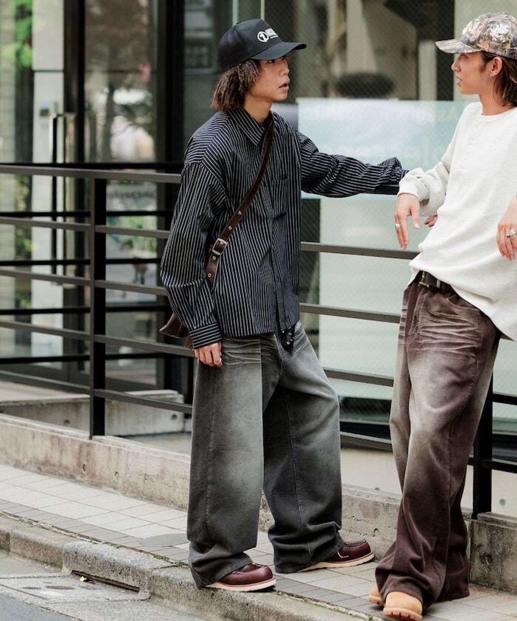 MR HEARTS × FREAKS STORE 標準領條紋Boxy Fit剪裁長袖襯衫_17