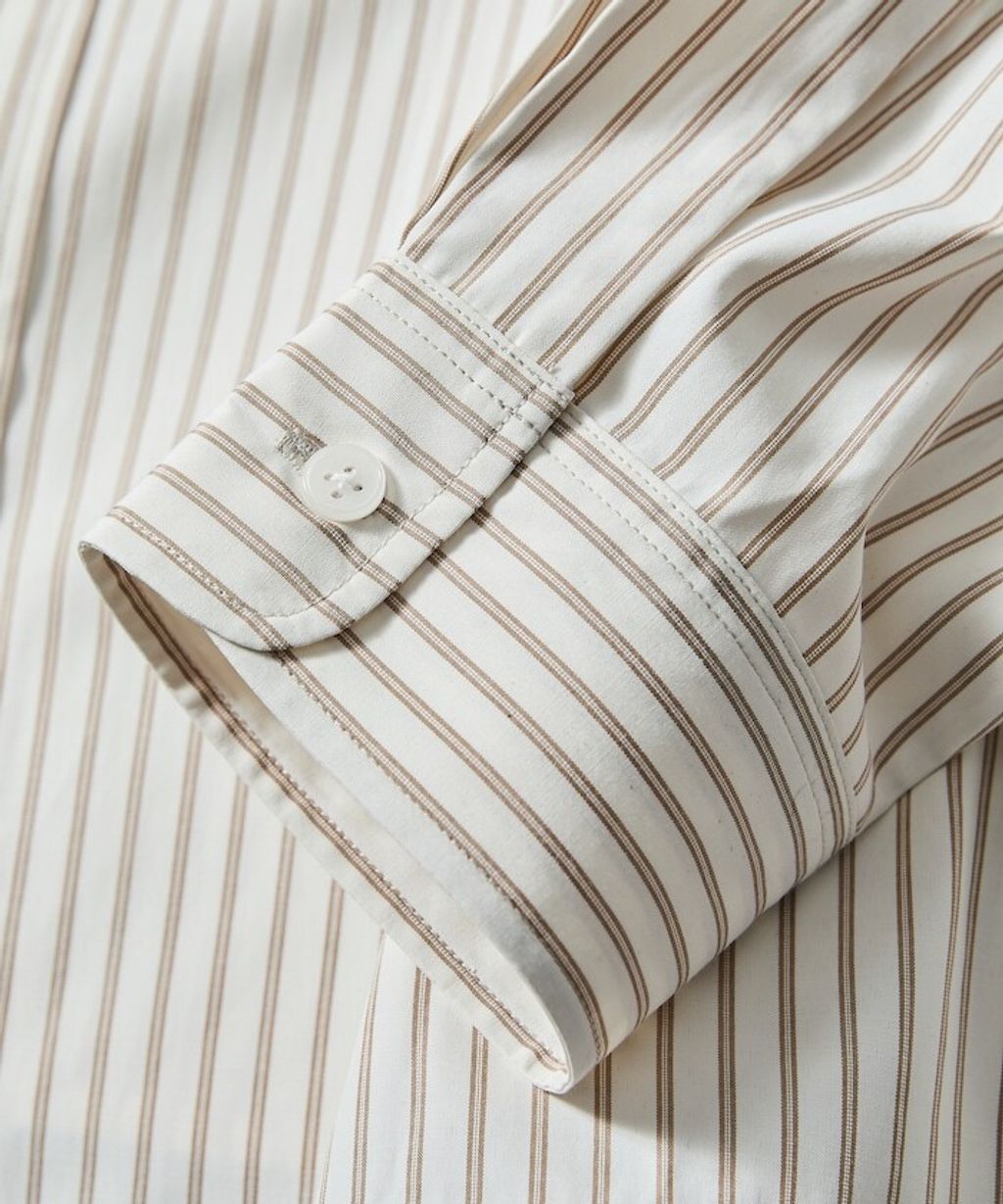 MR HEARTS × FREAKS STORE 標準領條紋Boxy Fit剪裁長袖襯衫_9