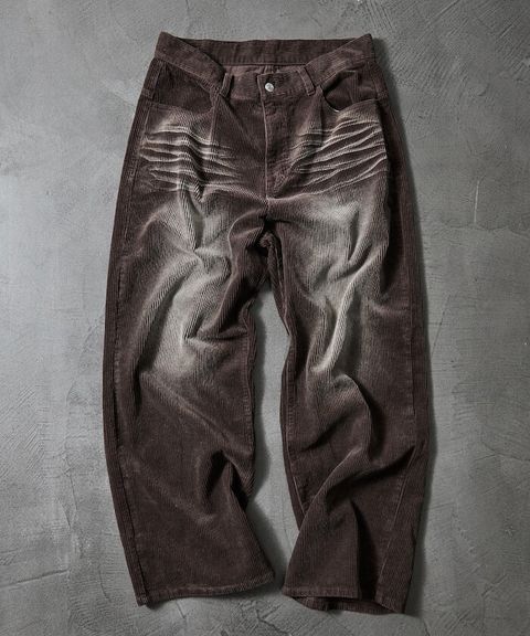 MR HEARTS × FREAKS STORE 復古水洗燈芯絨寬直筒長褲_11