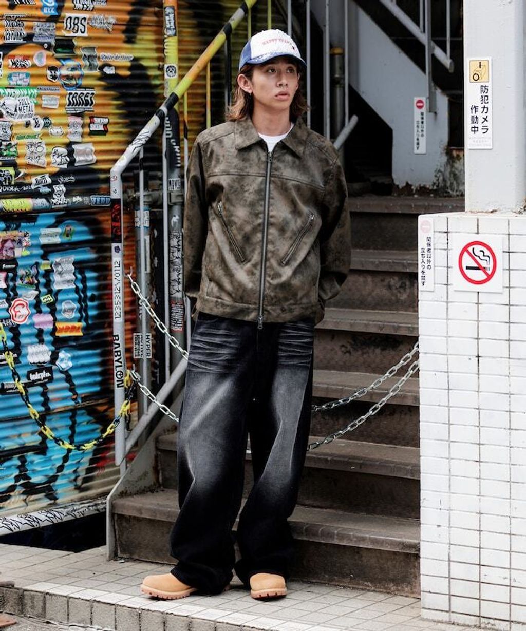 MR HEARTS × FREAKS STORE 復古水洗燈芯絨寬直筒長褲_34