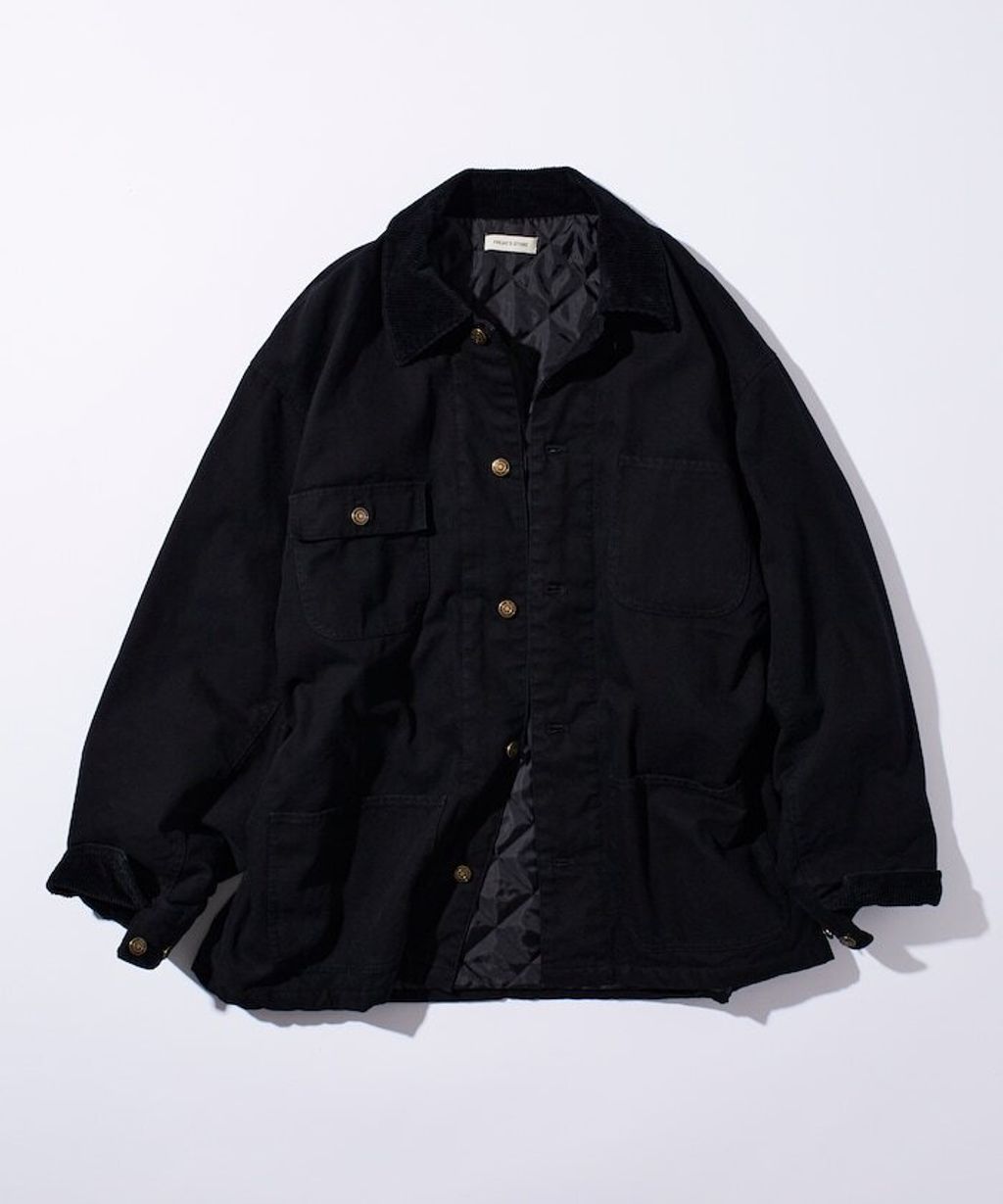 FREAKS STORE 寬鬆版型燈芯絨拼接Duck Coverall工裝夾克_8