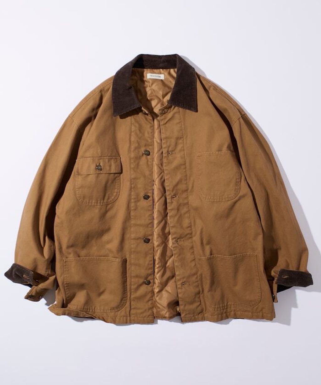 FREAKS STORE 寬鬆版型燈芯絨拼接Duck Coverall工裝夾克_11