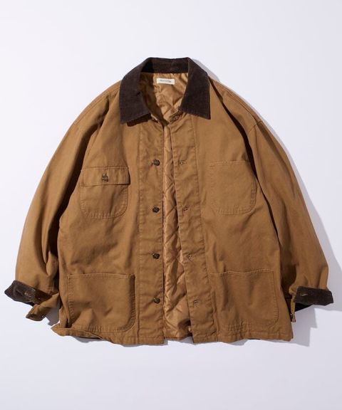 FREAKS STORE 寬鬆版型燈芯絨拼接Duck Coverall工裝夾克_11