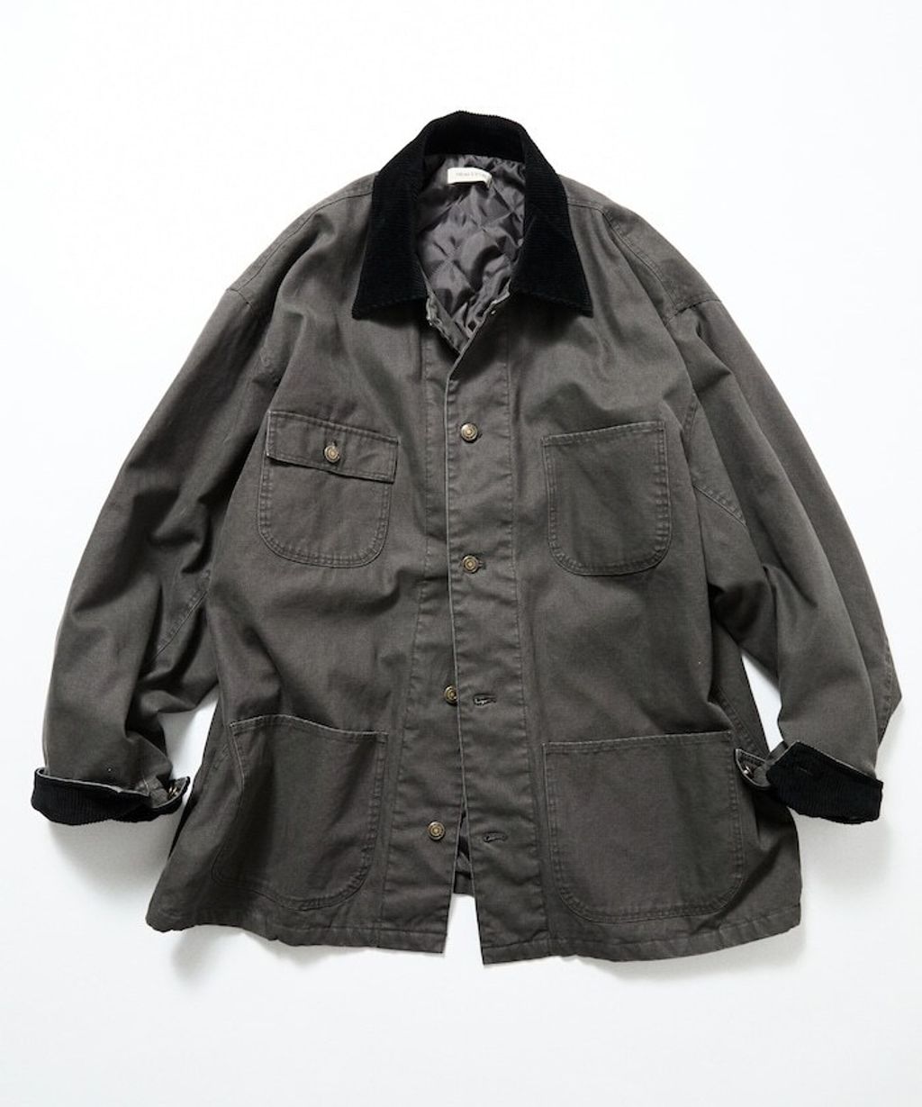 FREAKS STORE 寬鬆版型燈芯絨拼接Duck Coverall工裝夾克_1