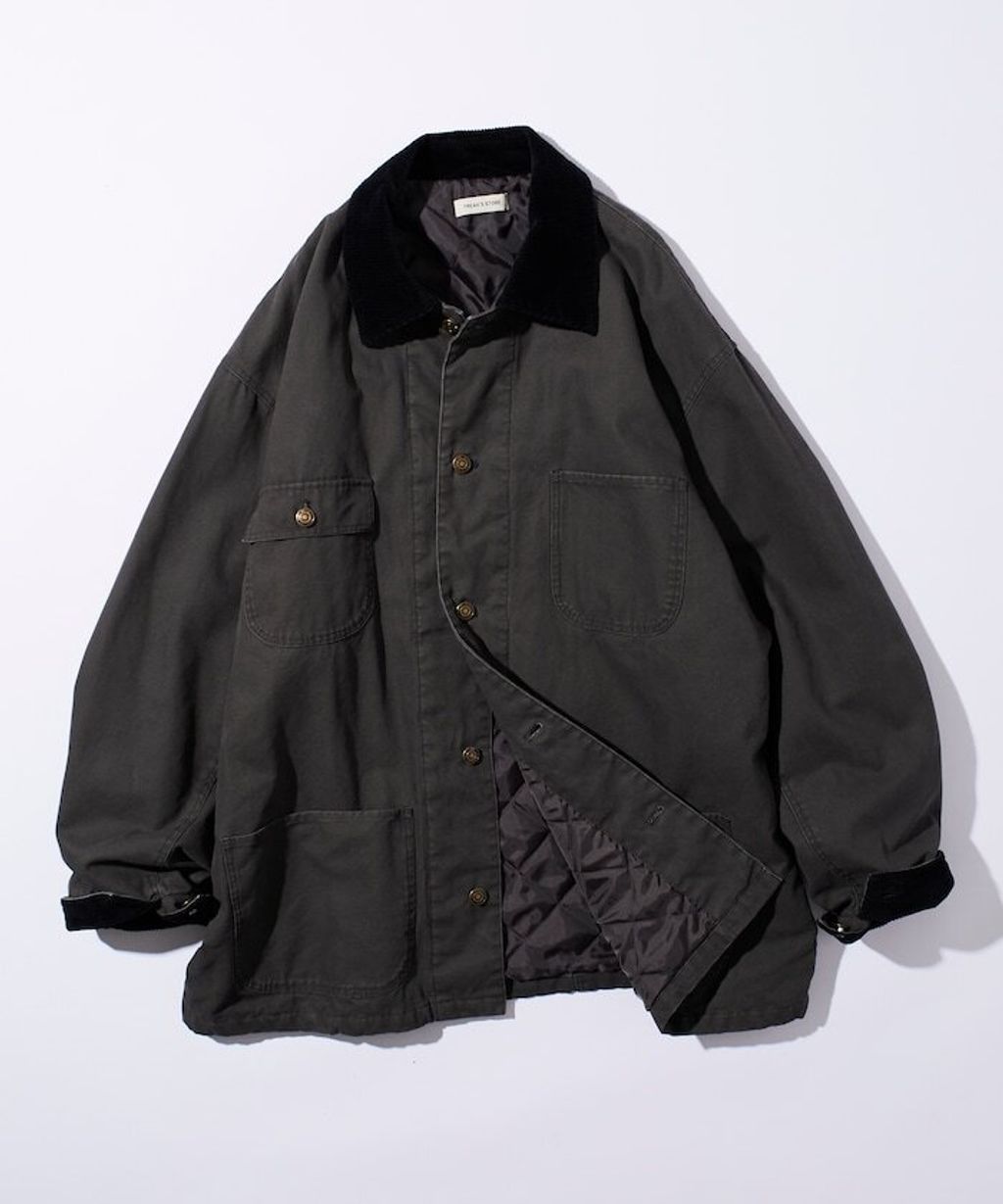 FREAKS STORE 寬鬆版型燈芯絨拼接Duck Coverall工裝夾克_5