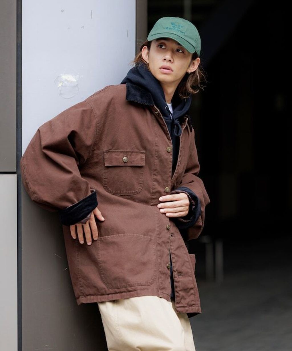 FREAKS STORE 寬鬆版型燈芯絨拼接Duck Coverall工裝夾克_4