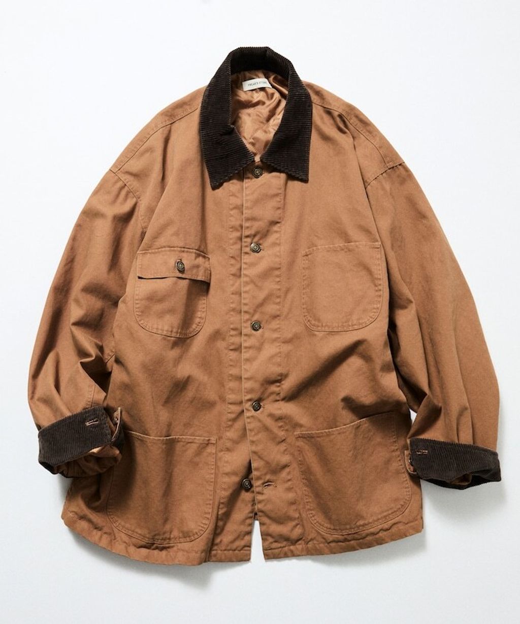 FREAKS STORE 寬鬆版型燈芯絨拼接Duck Coverall工裝夾克_3