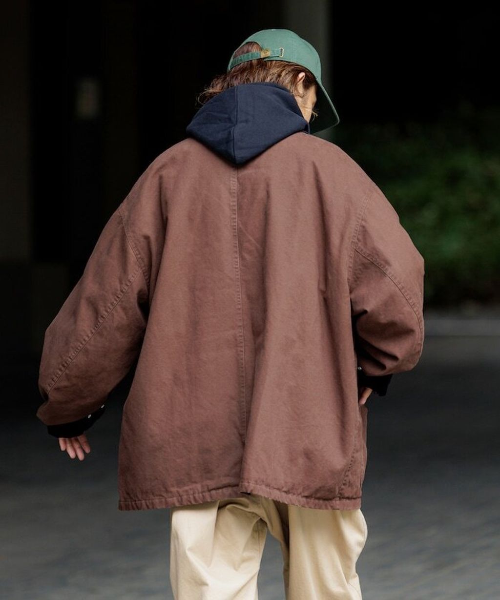 FREAKS STORE 寬鬆版型燈芯絨拼接Duck Coverall工裝夾克_37