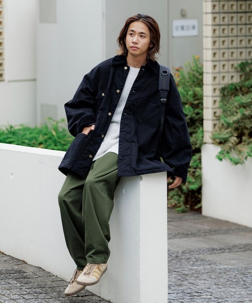 FREAKS STORE 寬鬆版型燈芯絨拼接Duck Coverall工裝夾克_38
