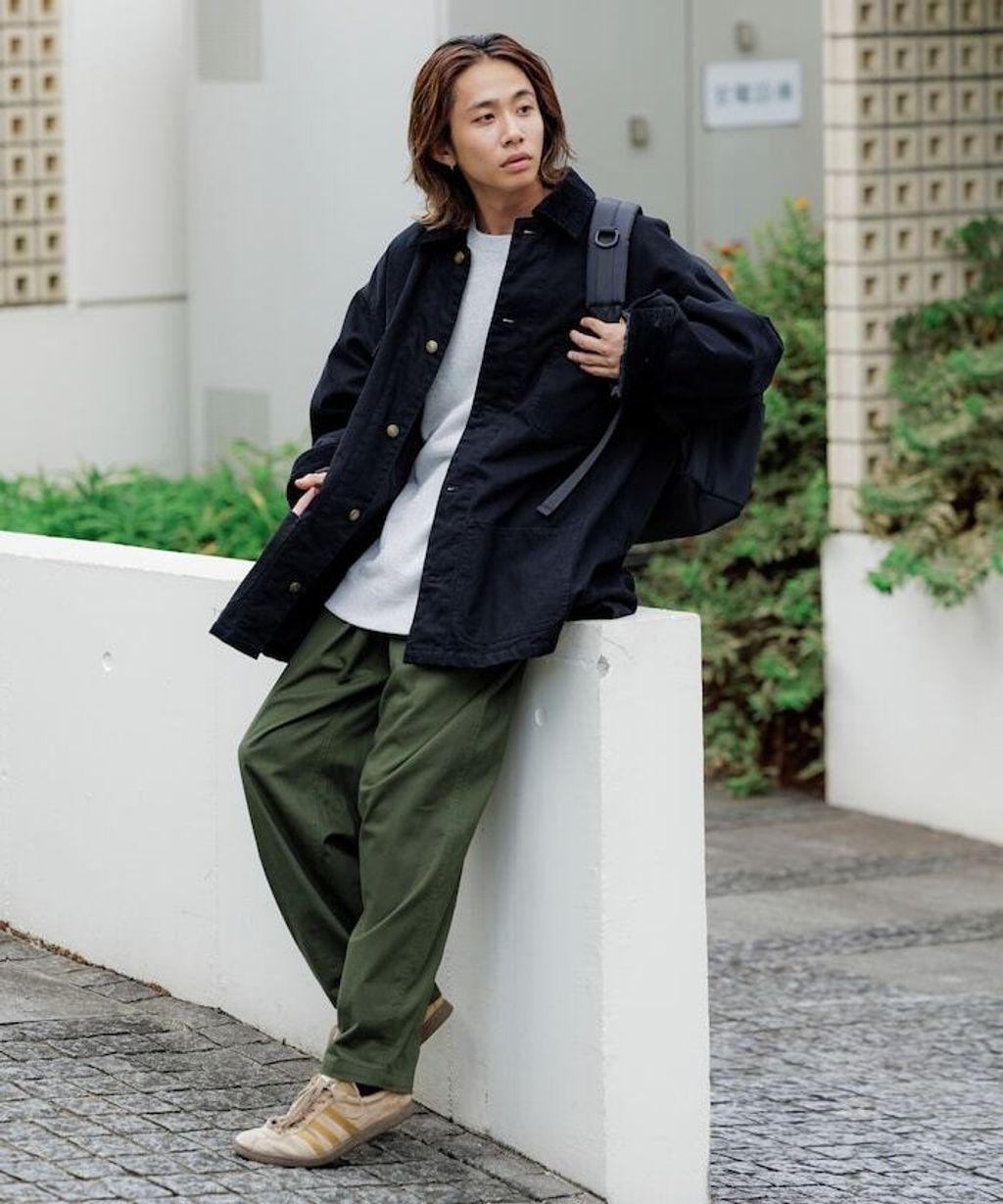 FREAKS STORE 寬鬆版型燈芯絨拼接Duck Coverall工裝夾克_40