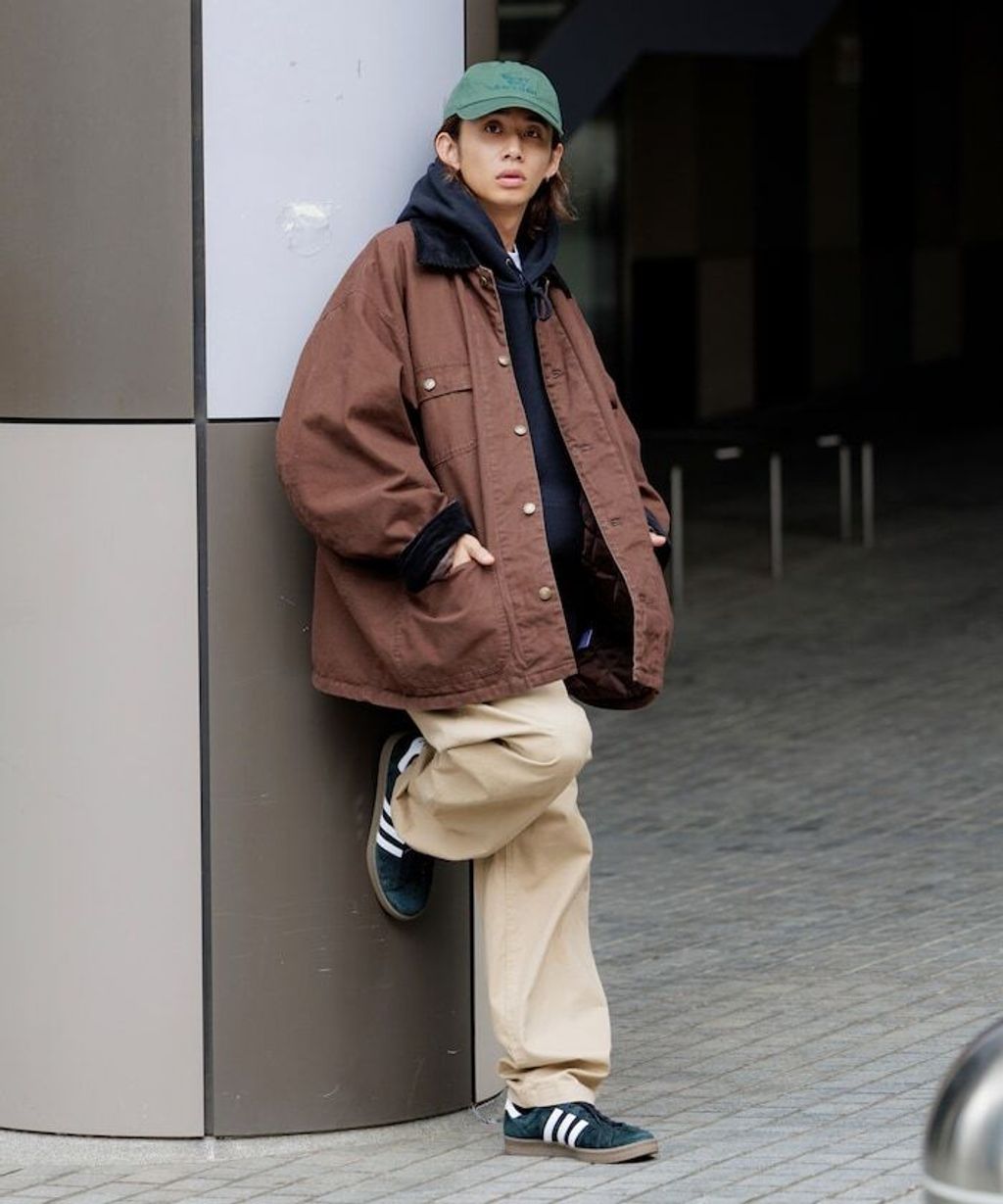 FREAKS STORE 寬鬆版型燈芯絨拼接Duck Coverall工裝夾克_30