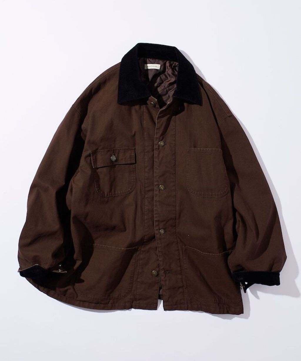 FREAKS STORE 寬鬆版型燈芯絨拼接Duck Coverall工裝夾克_14