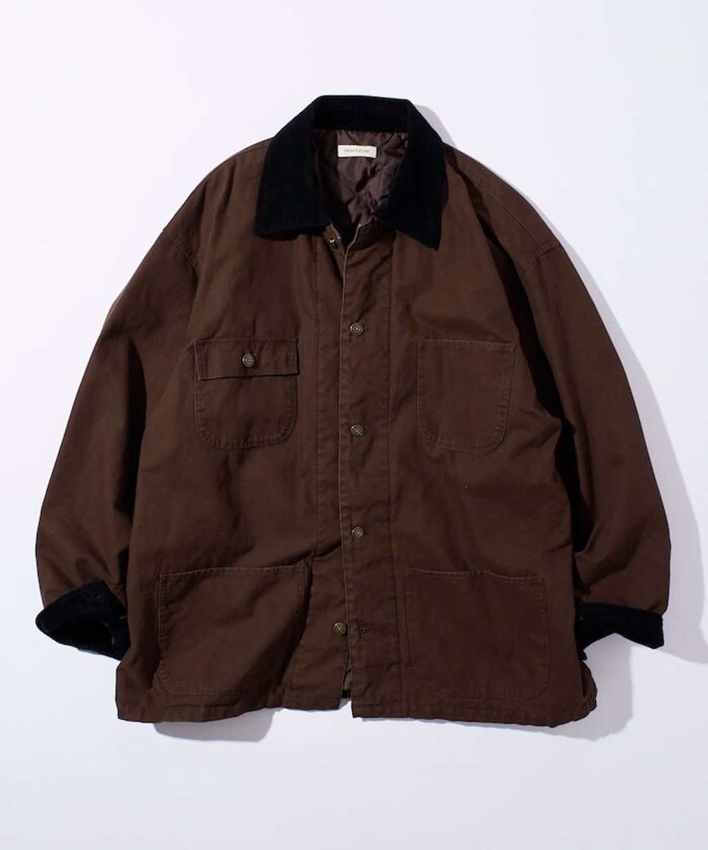 FREAKS STORE 寬鬆版型燈芯絨拼接Duck Coverall工裝夾克_15