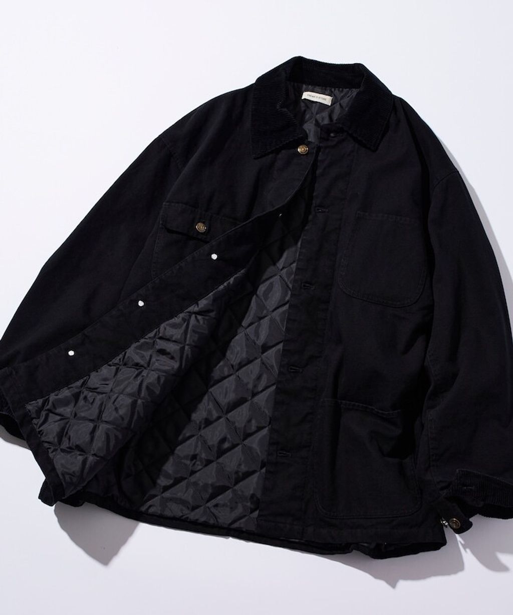 FREAKS STORE 寬鬆版型燈芯絨拼接Duck Coverall工裝夾克_17