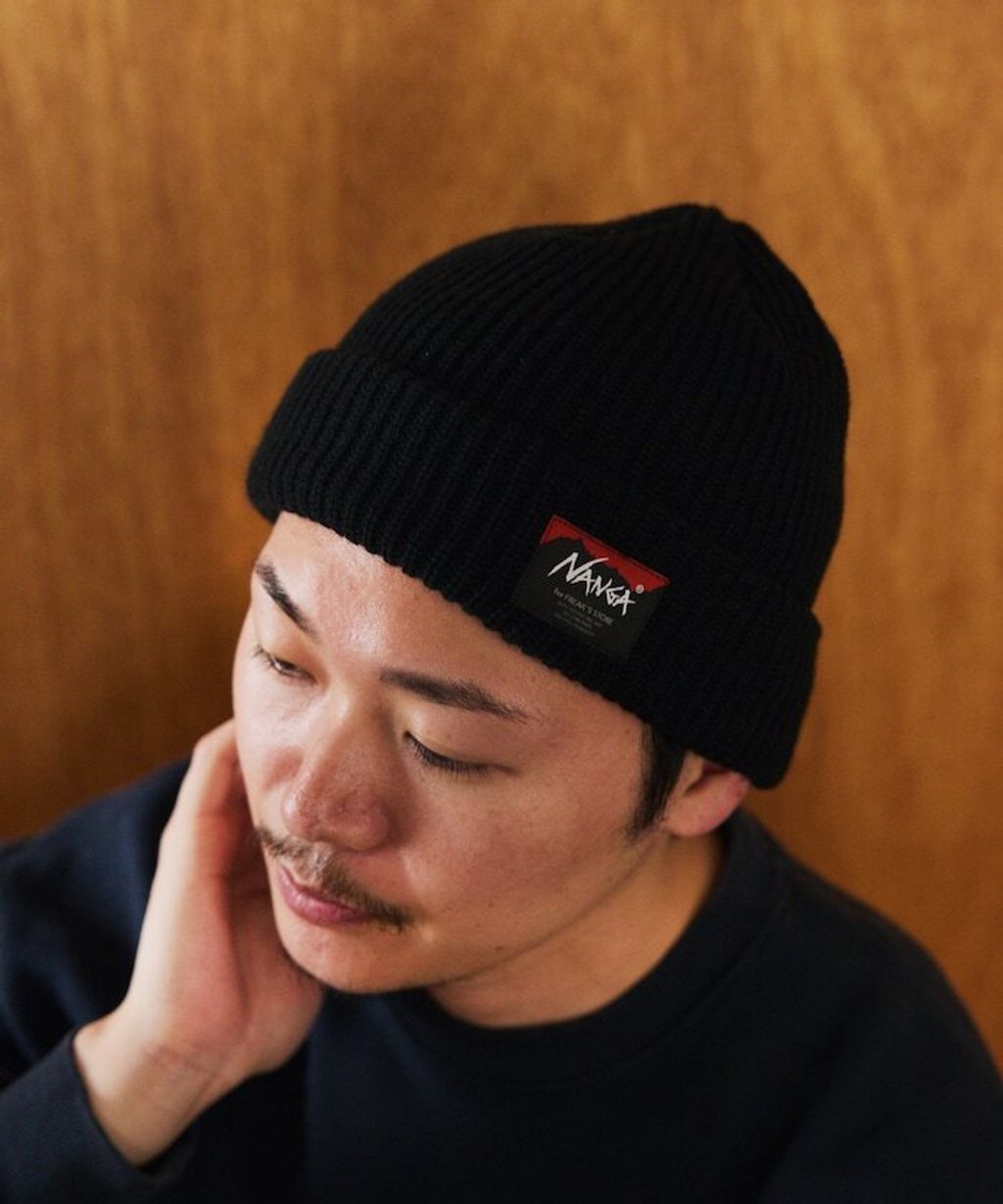 NANGA × FREAKS STORE BOX LOGO 厚針織結構毛帽_2