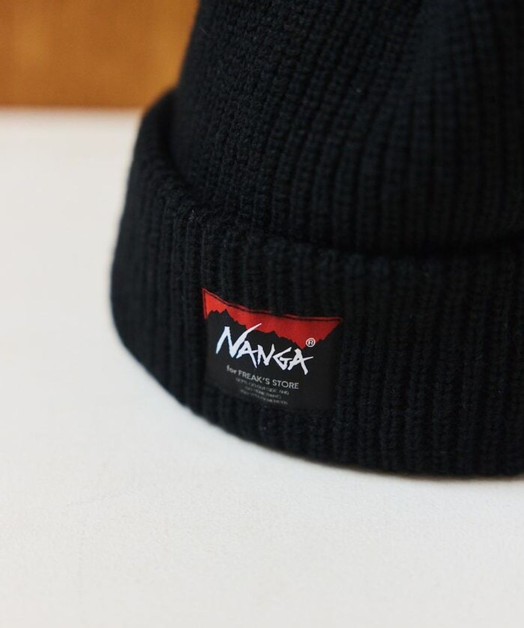 NANGA × FREAKS STORE BOX LOGO 厚針織結構毛帽_26