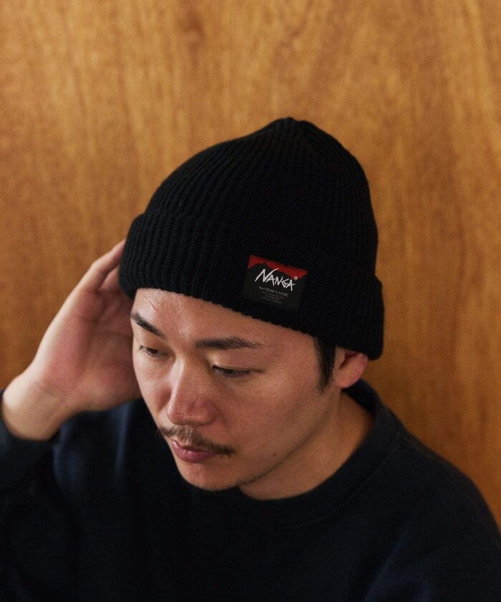 NANGA × FREAKS STORE BOX LOGO 厚針織結構毛帽_35