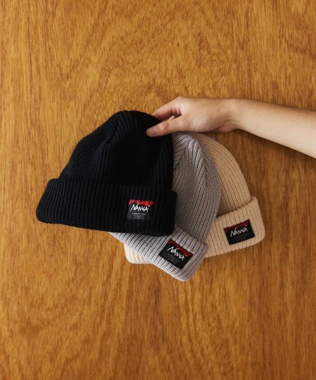 NANGA × FREAKS STORE BOX LOGO 厚針織結構毛帽_34