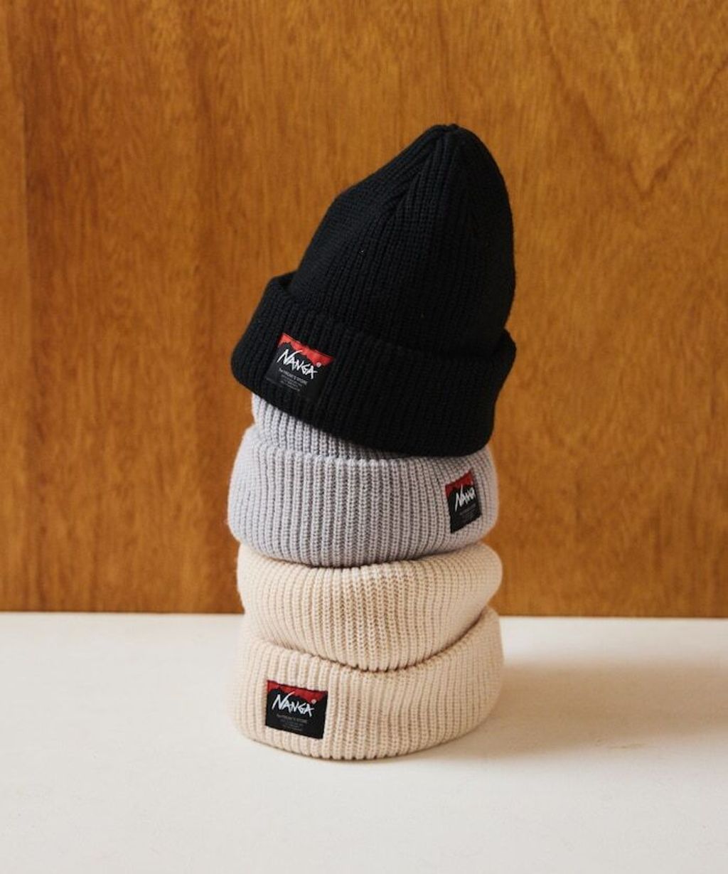 NANGA × FREAKS STORE BOX LOGO 厚針織結構毛帽_33