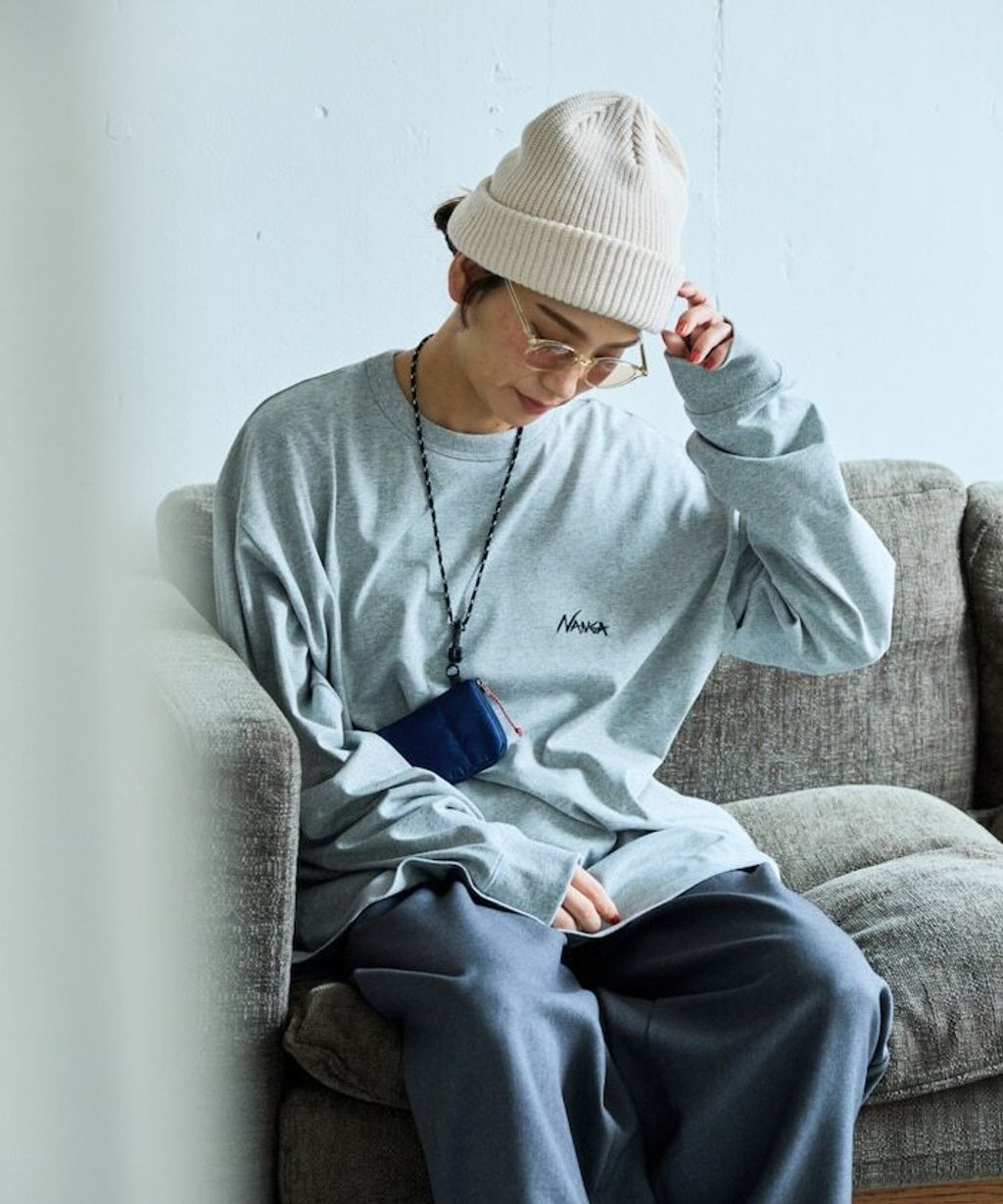 NANGA × FREAKS STORE BOX LOGO 厚針織結構毛帽_14