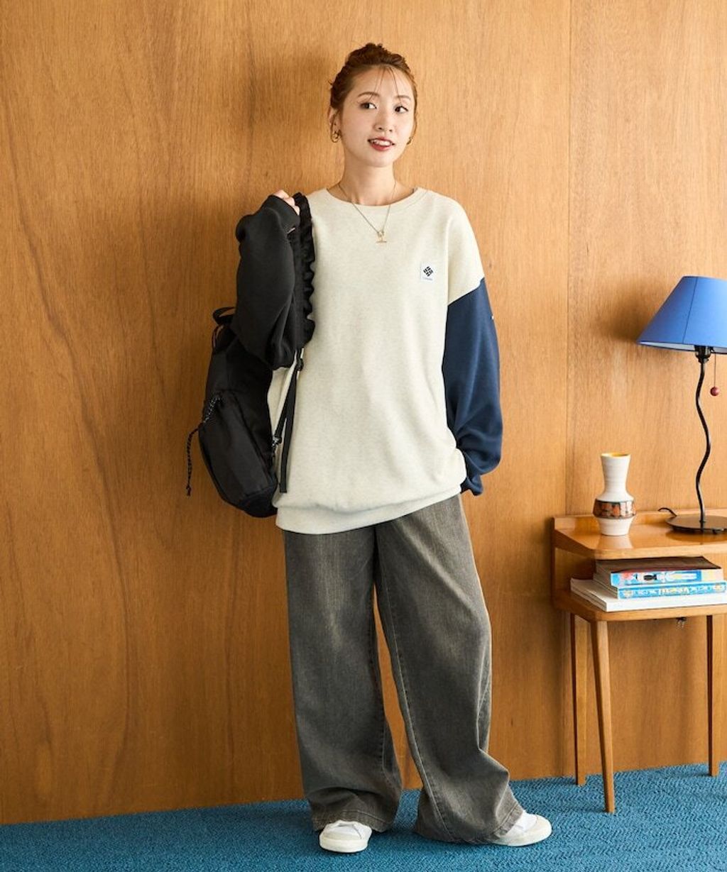 Columbia×FREAKS STORE IMPERIAL PARK寬鬆版型刺繡Logo裏刷毛大學T_40
