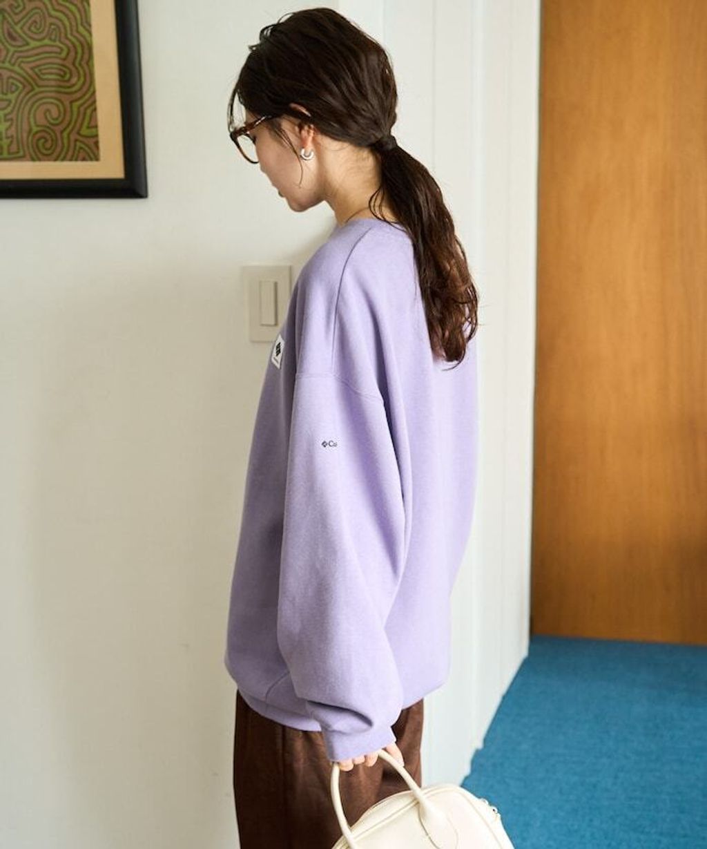 Columbia×FREAKS STORE IMPERIAL PARK寬鬆版型刺繡Logo裏刷毛大學T_37