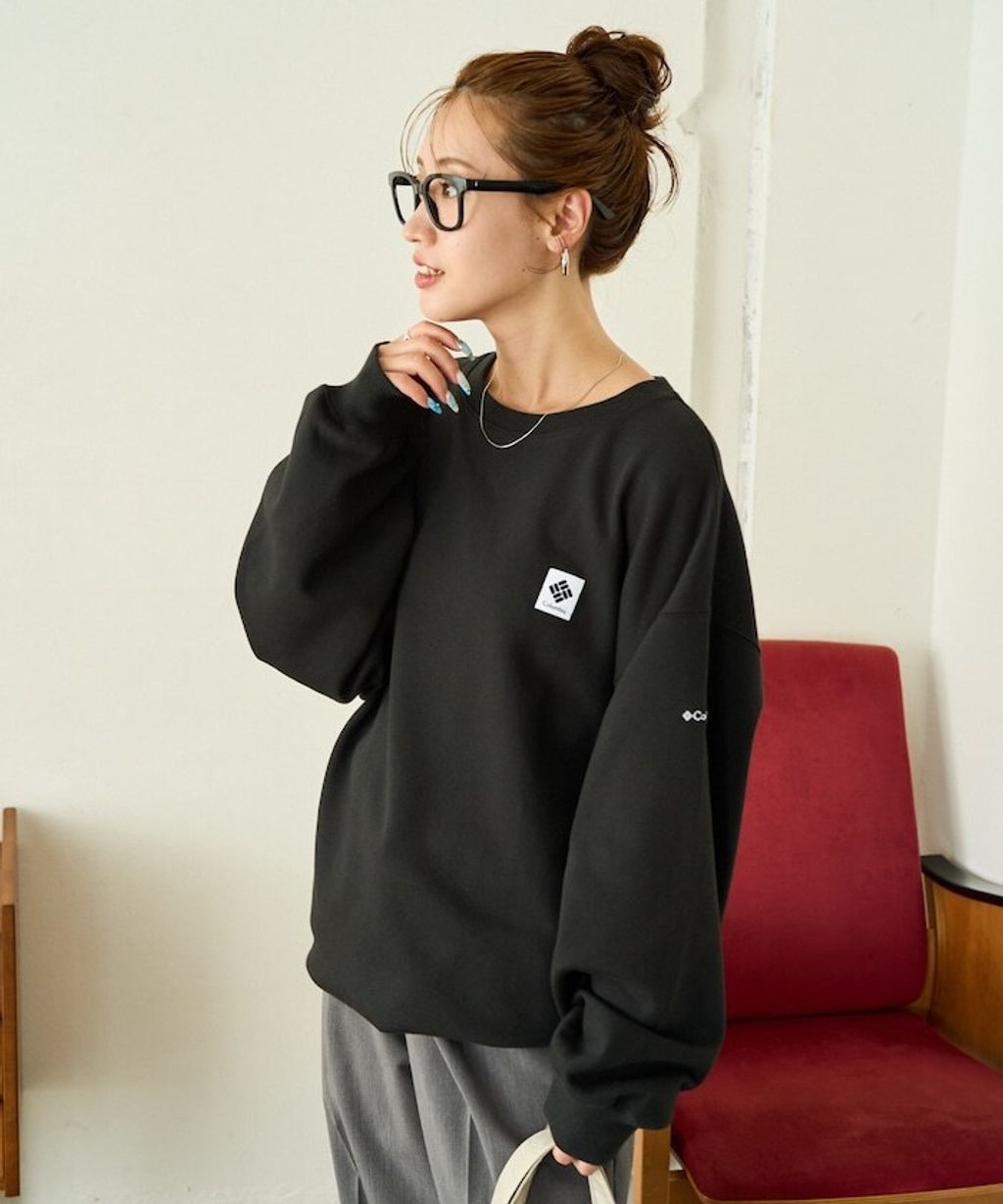 Columbia×FREAKS STORE IMPERIAL PARK寬鬆版型刺繡Logo裏刷毛大學T_27