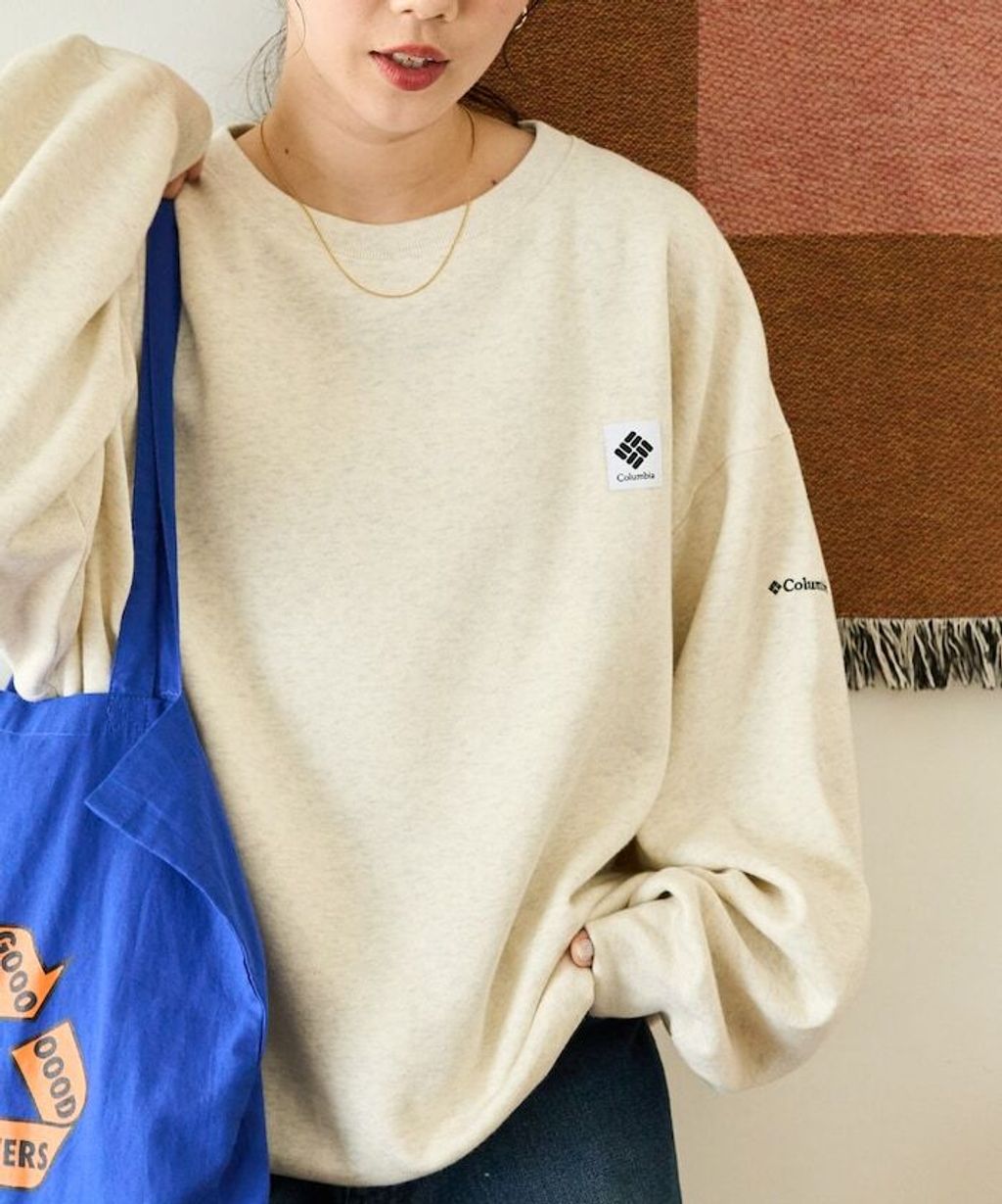 Columbia×FREAKS STORE IMPERIAL PARK寬鬆版型刺繡Logo裏刷毛大學T_12