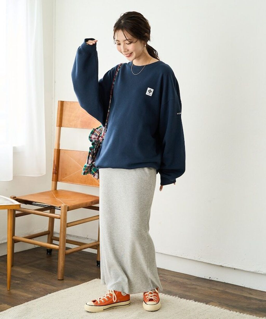 Columbia×FREAKS STORE IMPERIAL PARK寬鬆版型刺繡Logo裏刷毛大學T_16
