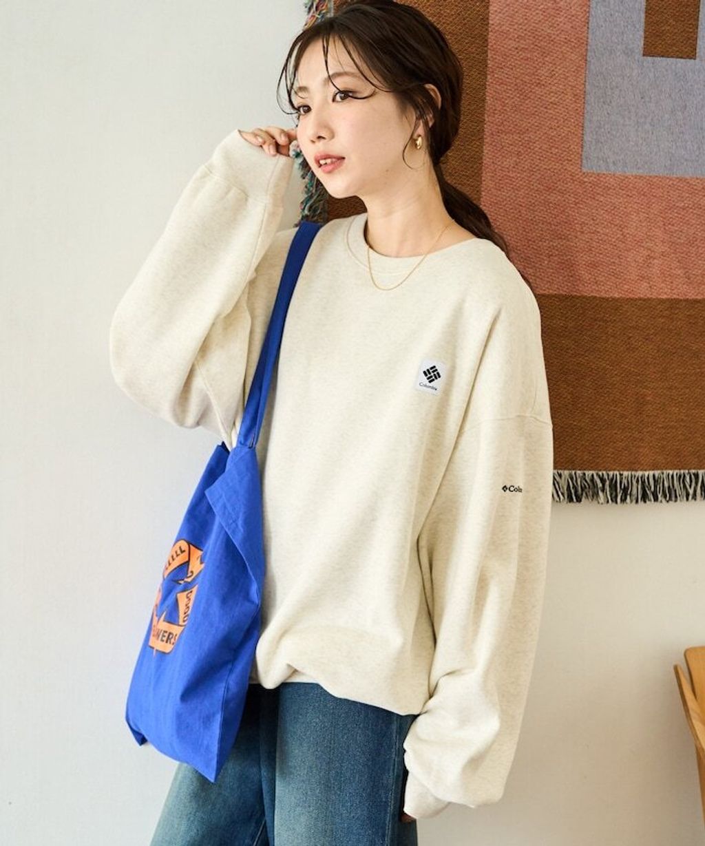 Columbia×FREAKS STORE IMPERIAL PARK寬鬆版型刺繡Logo裏刷毛大學T_13