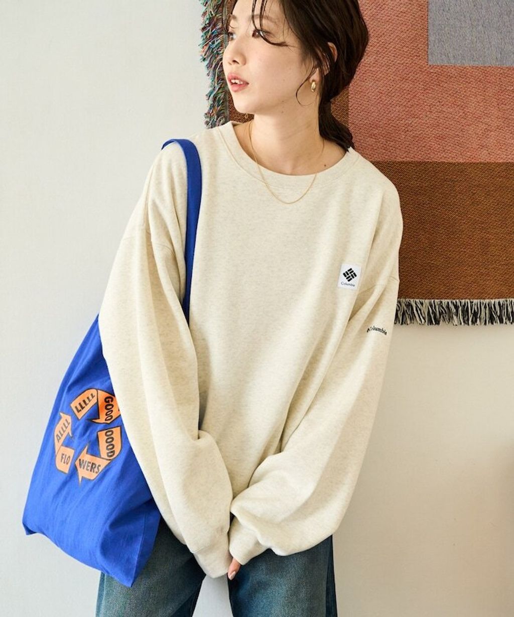 Columbia×FREAKS STORE IMPERIAL PARK寬鬆版型刺繡Logo裏刷毛大學T_11