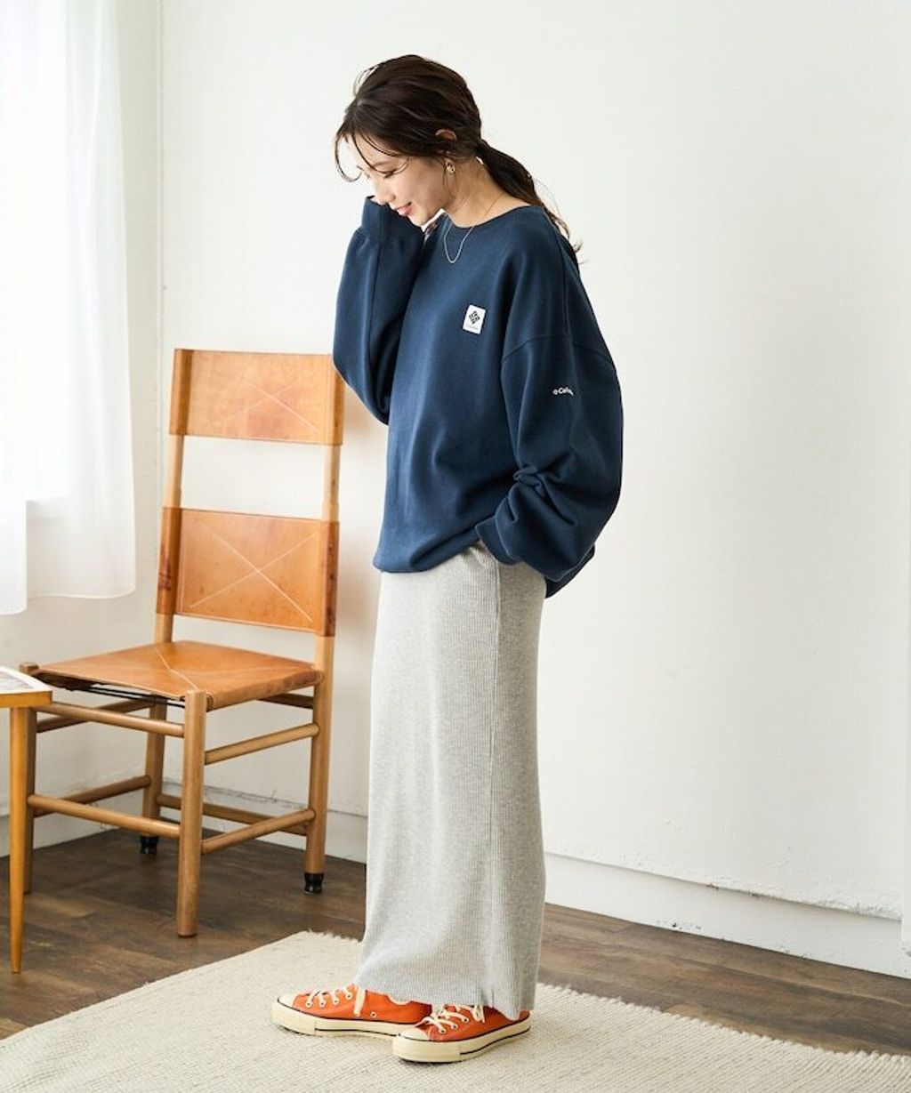 Columbia×FREAKS STORE IMPERIAL PARK寬鬆版型刺繡Logo裏刷毛大學T_17