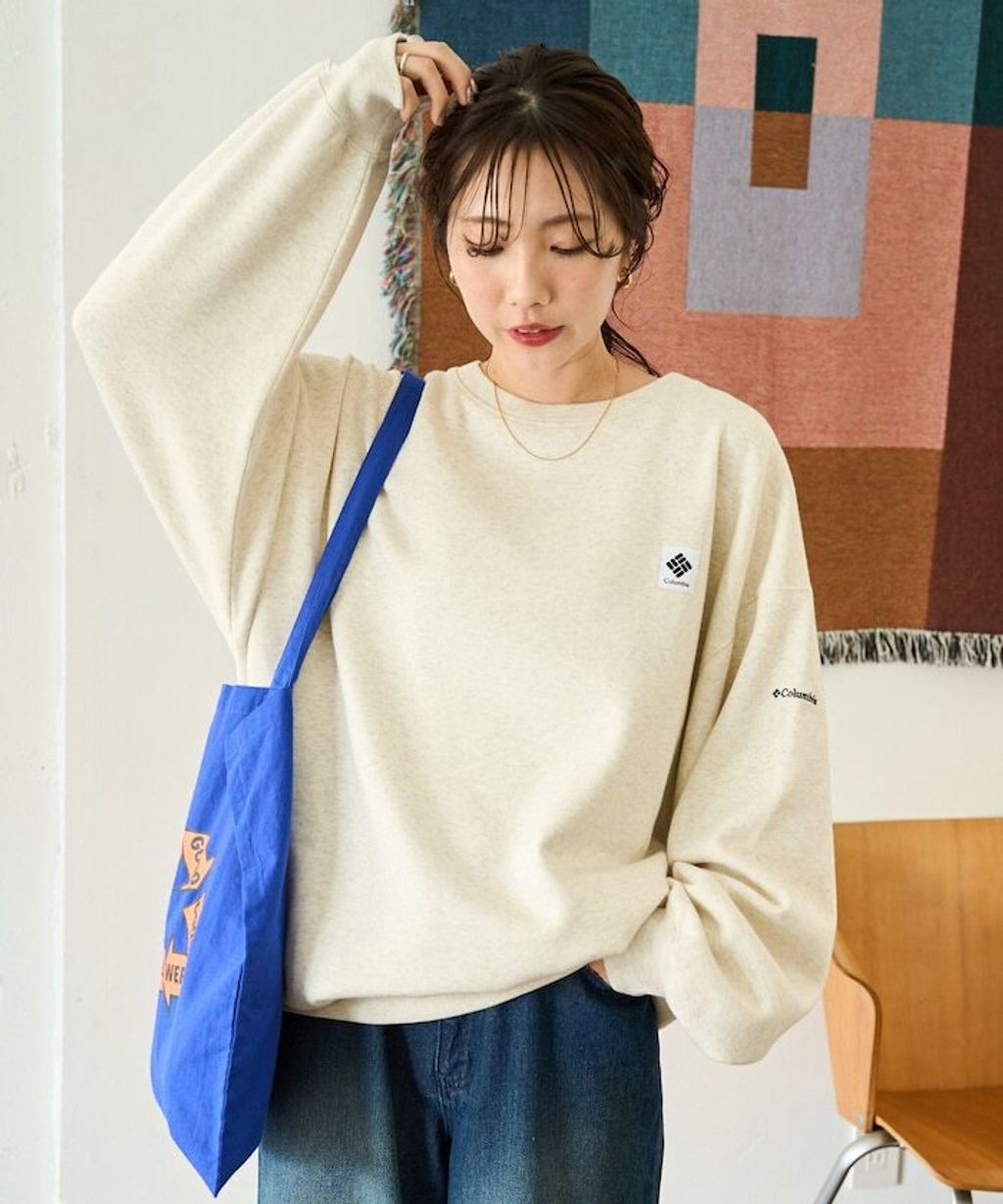 Columbia×FREAKS STORE IMPERIAL PARK寬鬆版型刺繡Logo裏刷毛大學T_9
